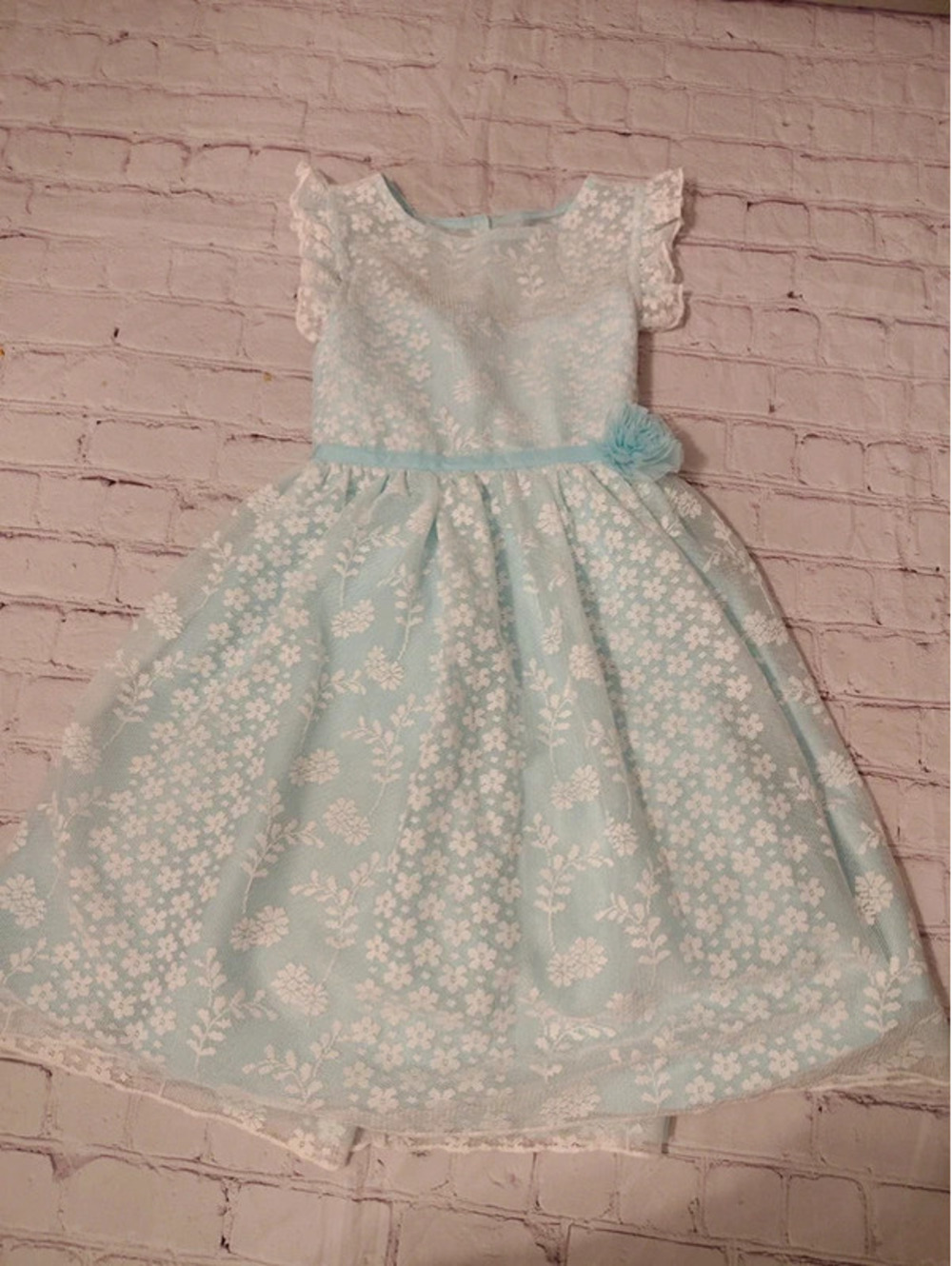 Jona Michelle Pretty Blue Dress Girls size 7